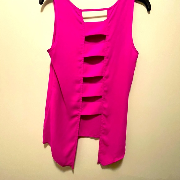 EXPRESS hot pink cami - Picture 3 of 3